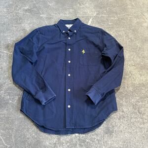 Five Four Mark McNairy Shirt Size S Blue Button Up Long Sleeve Pockets Preppy